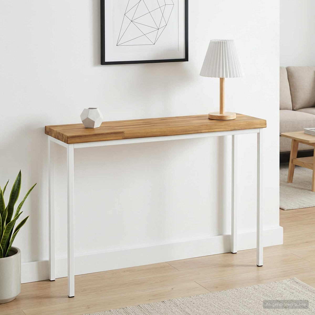 Rektangulært Bordplade 90 x 50 x 3,5 cm Rektangulær Hvid
