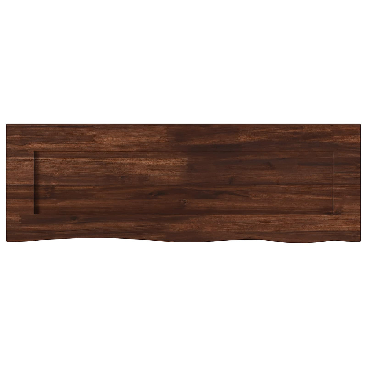 Rektangulært Bordplade 90 x 50 x 3,5 cm Rektangulær Mørk Brun