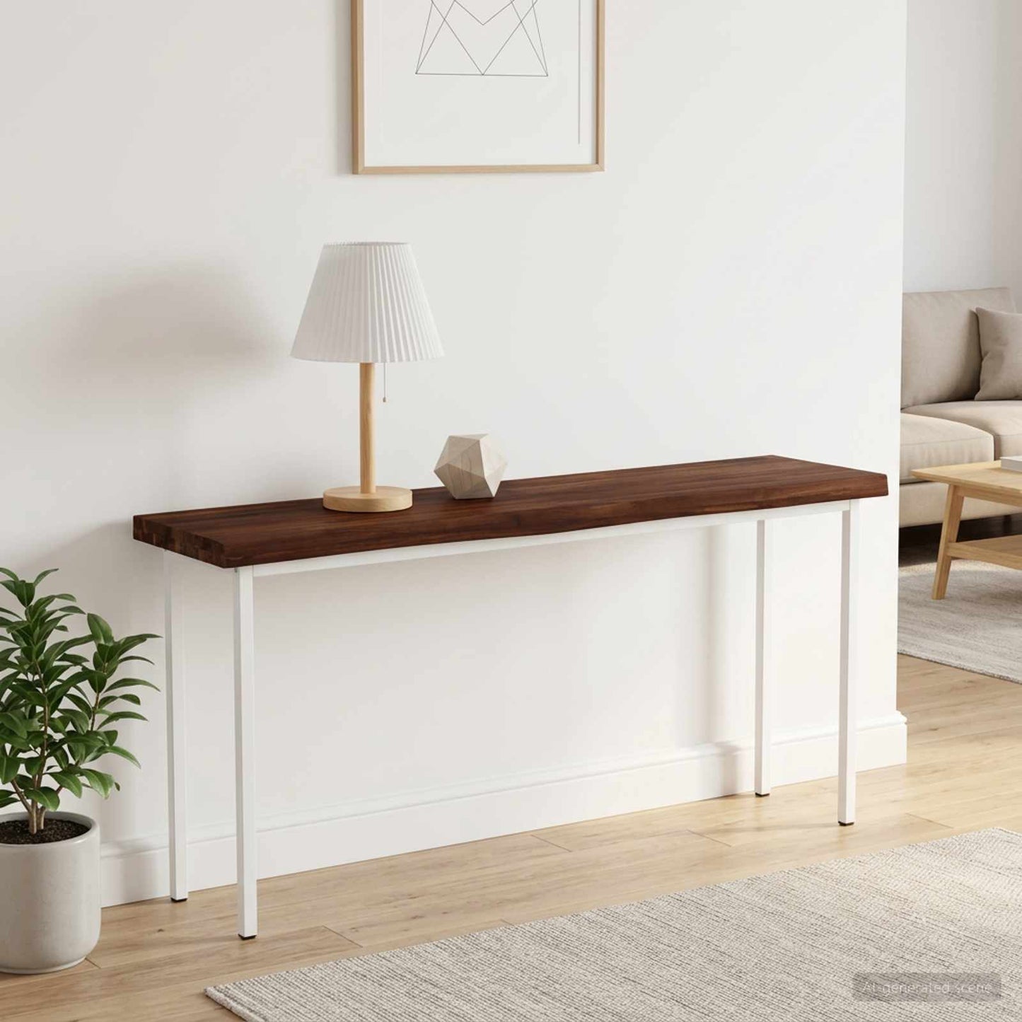Rektangulært Bordplade 130 x 20 x 3 cm Rektangulær