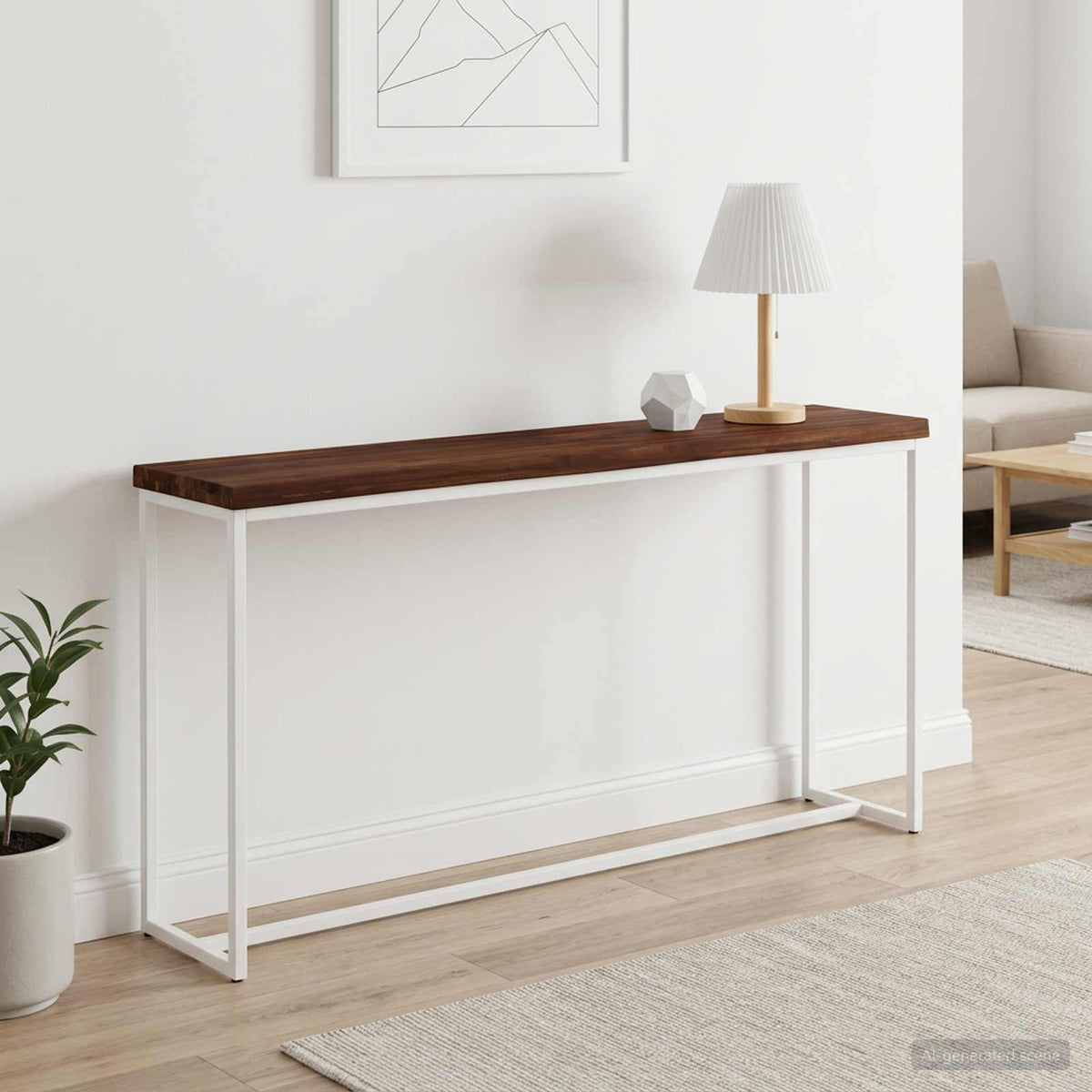 Rektangulært Bordplade 90 x 50 x 3,5 cm Rektangulær Mørk Brun
