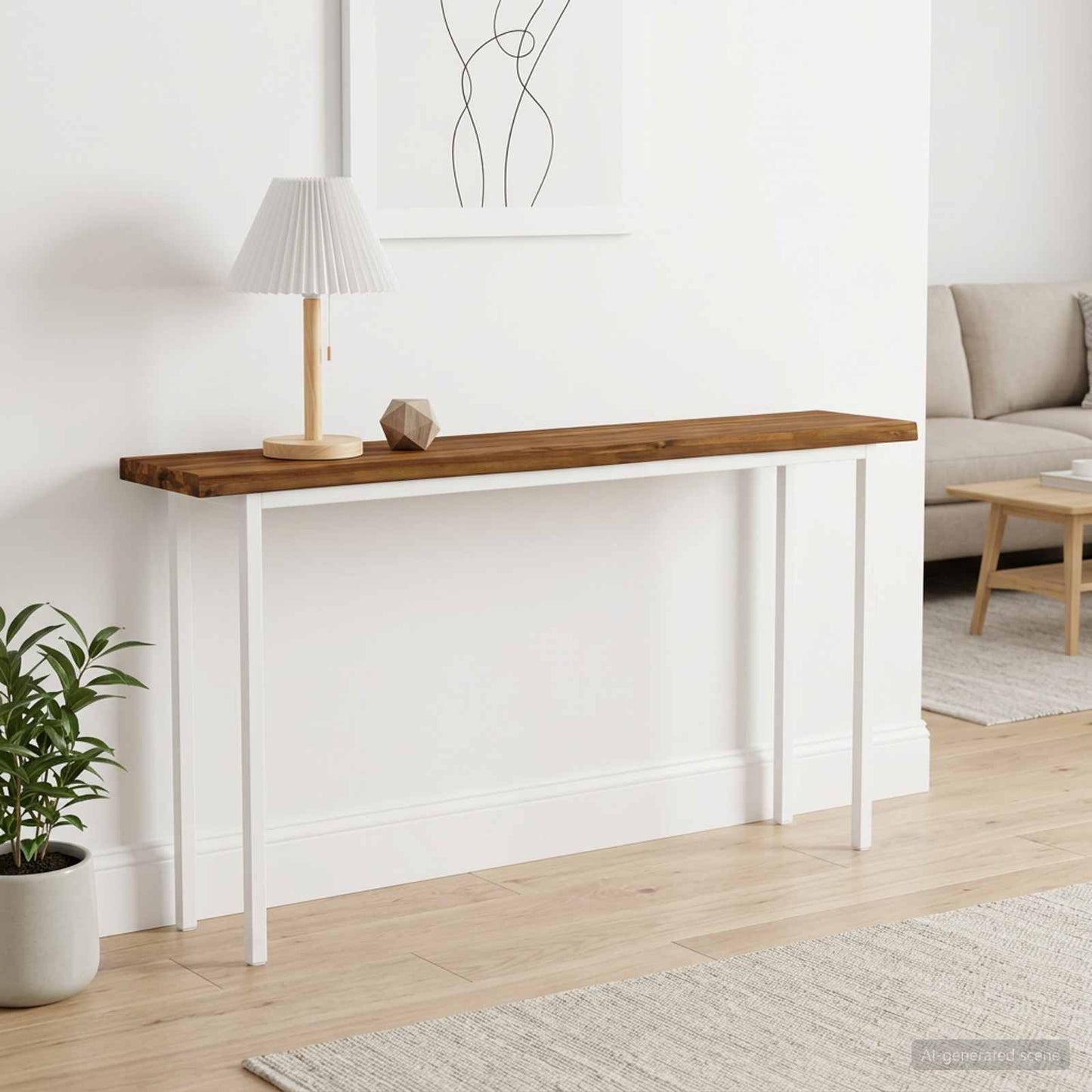 Rektangulært Bordplade 160 x 20 x 3 cm Rektangulær