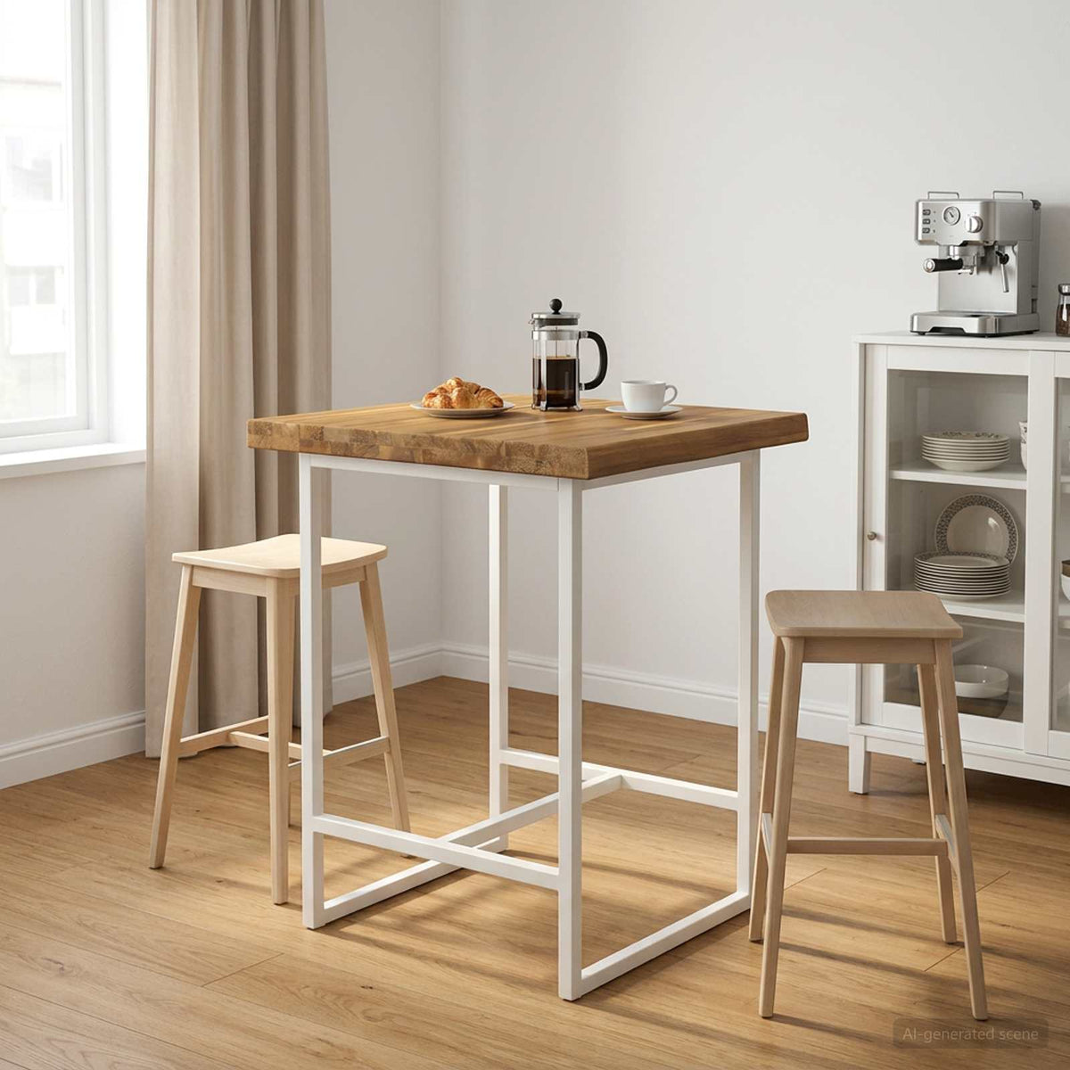 Rektangulært Bordplade 90 x 50 x 3,5 cm Firkantet Hvid