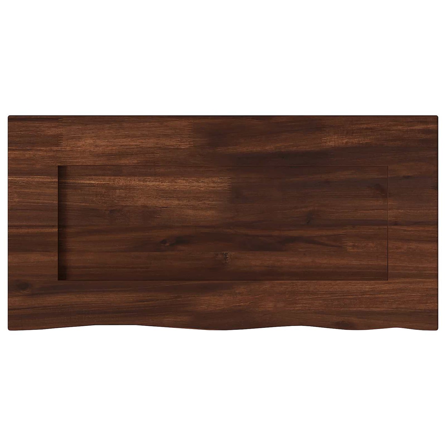 Rektangulært Bordplade 90 x 50 x 3,5 cm Rektangulær Mørk Brun
