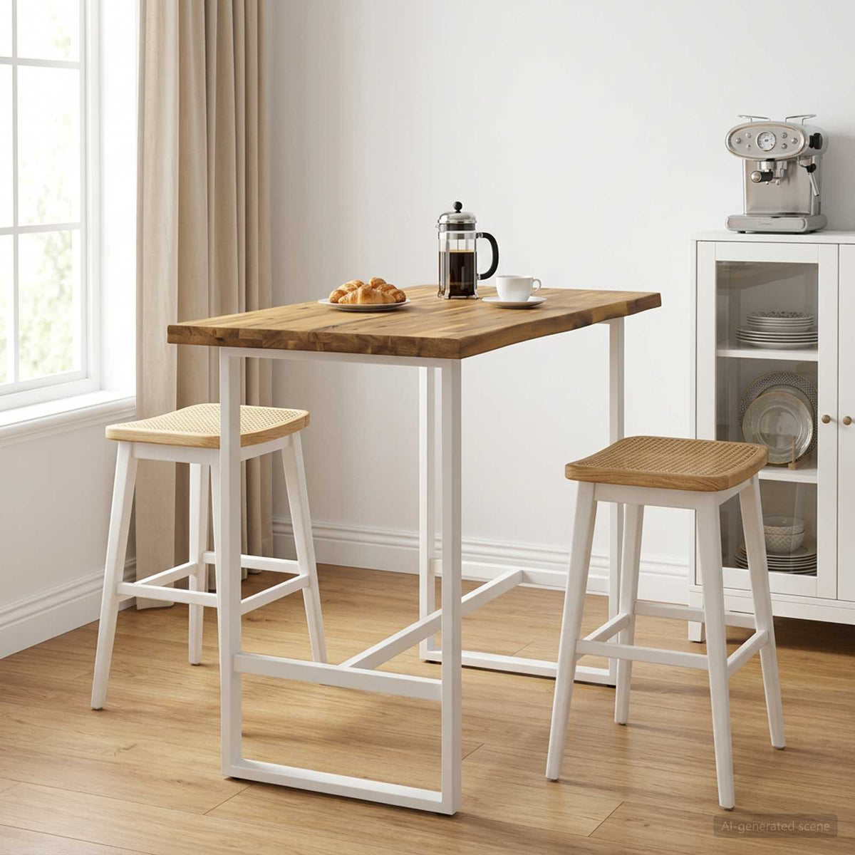 Rektangulært Bordplade 100 x 50 x 3,5 cm Rektangulær Hvid
