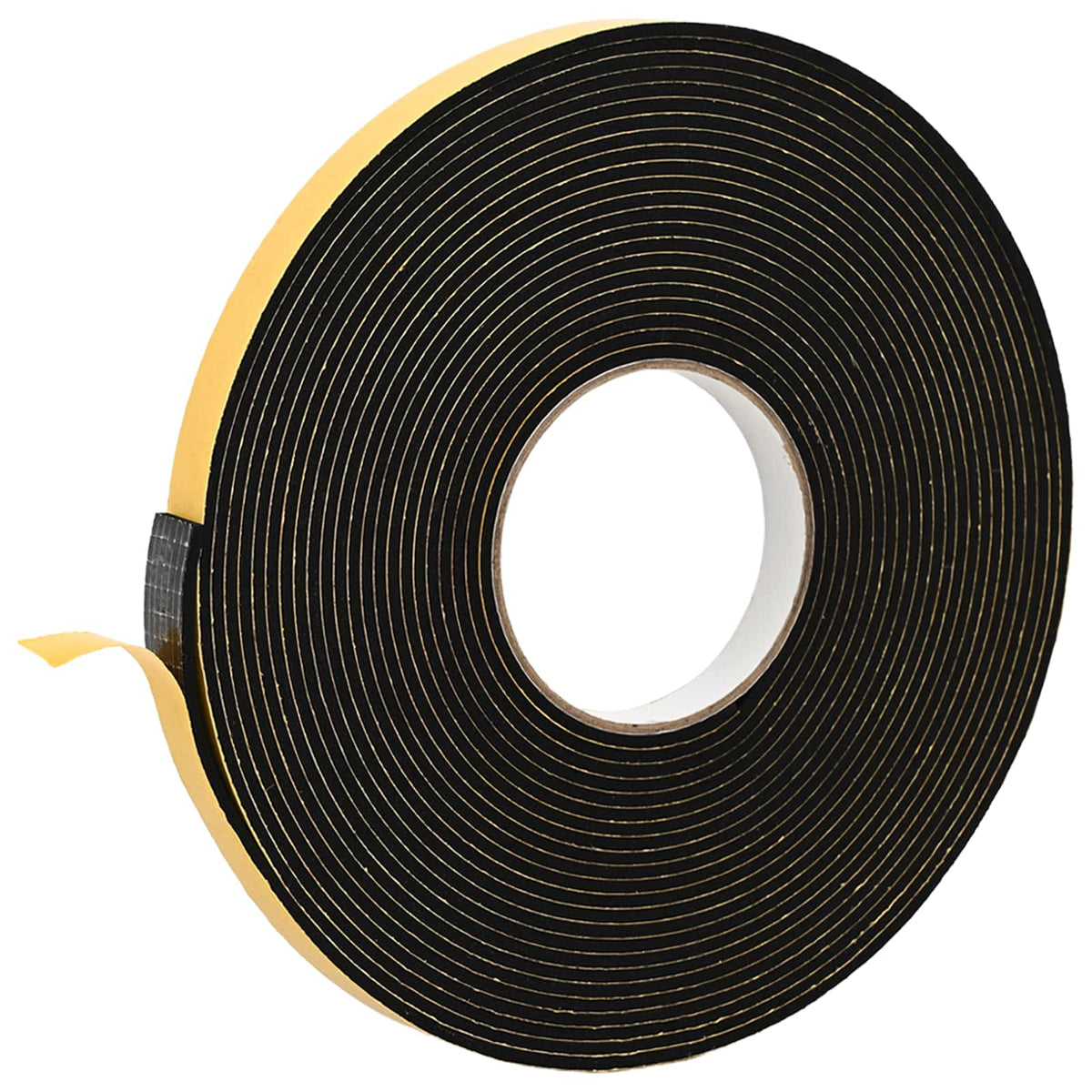 Selvklæbende skum tape 5 stk. Sort 15mm x 10m CR Skum