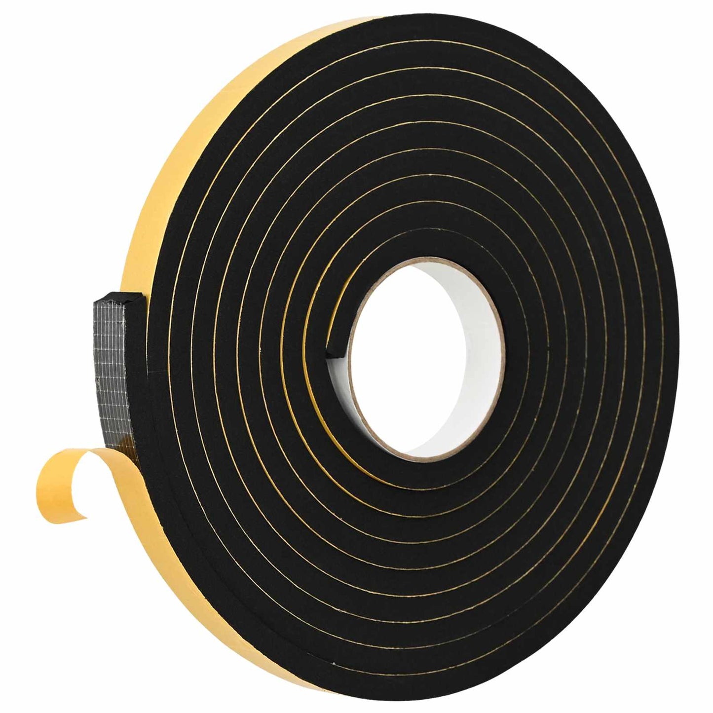 Selvklæbende skum tape 4 stk. Sort 15mm x 5m CR Skum