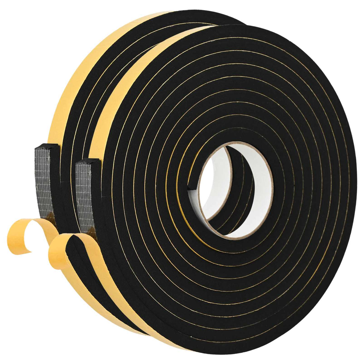 Selvklæbende skum tape 2 stk. Sort 20mm x 5m CR Skum