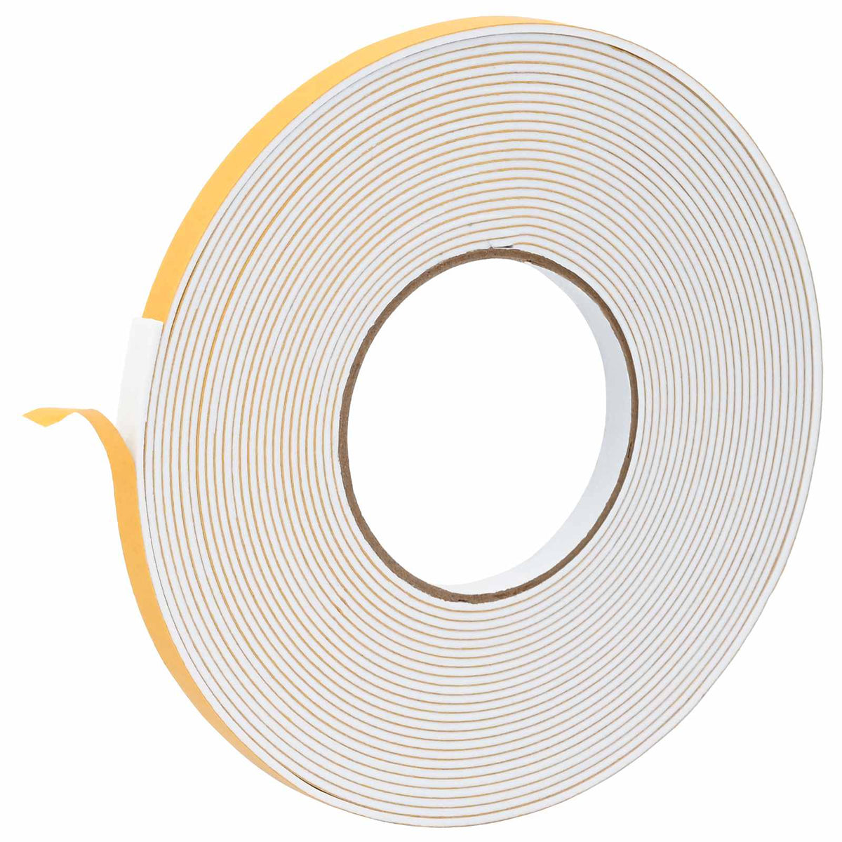Selvklæbende skum tape Hvid 10 mm x 10 m CR Skum