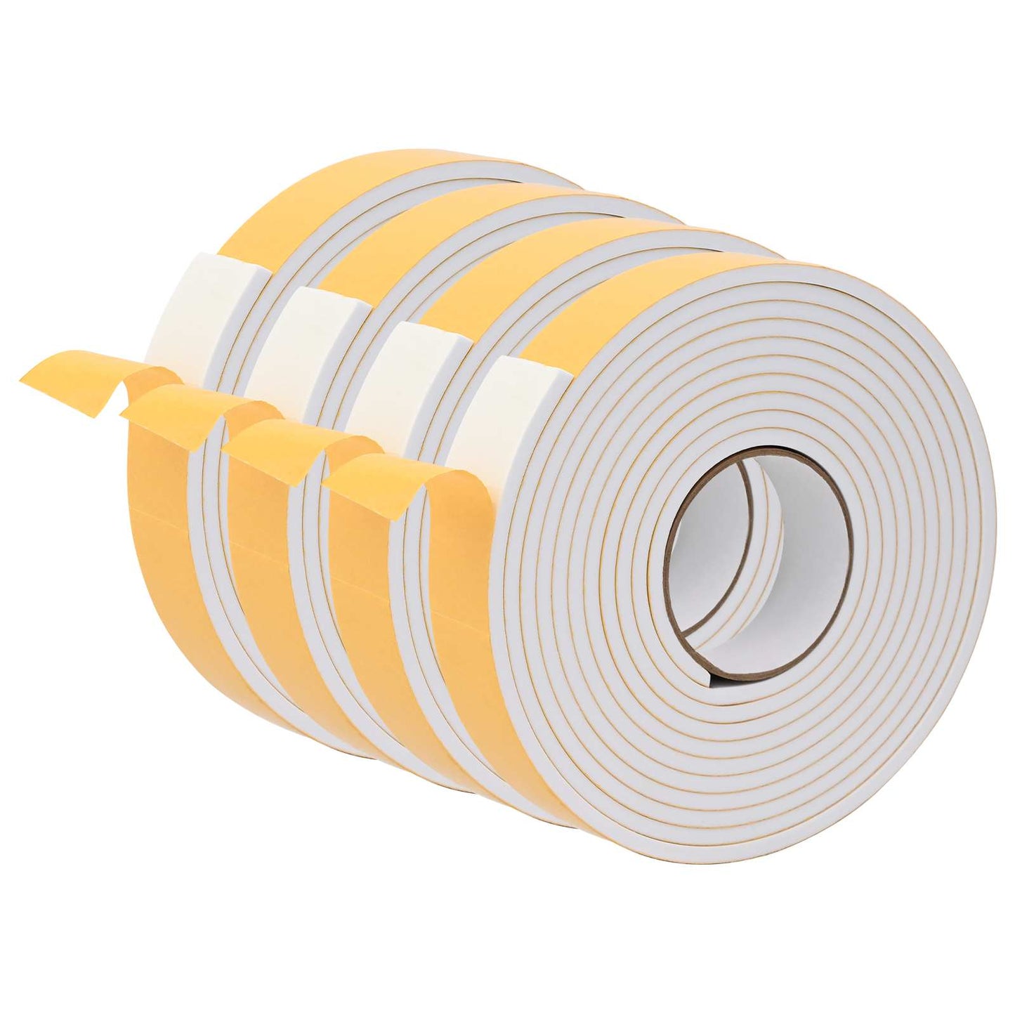 Selvklæbende skum tape 4 stk. Hvid 40mm x 5m CR Skum