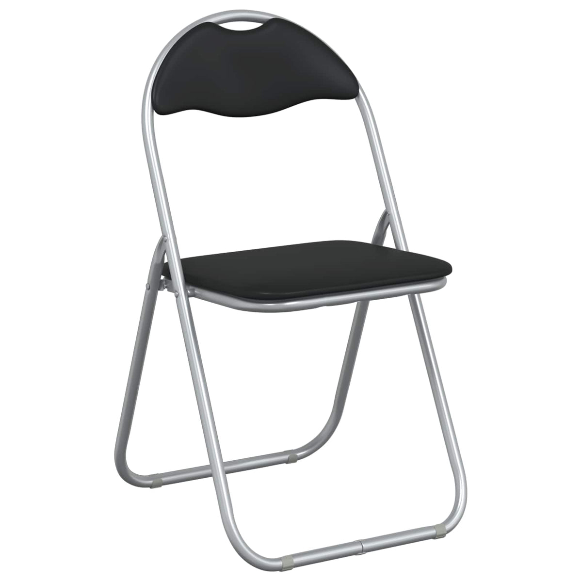 Sammenklappelig stol 2 pcs Sort og grå 48 x 43,5 x 81 cm