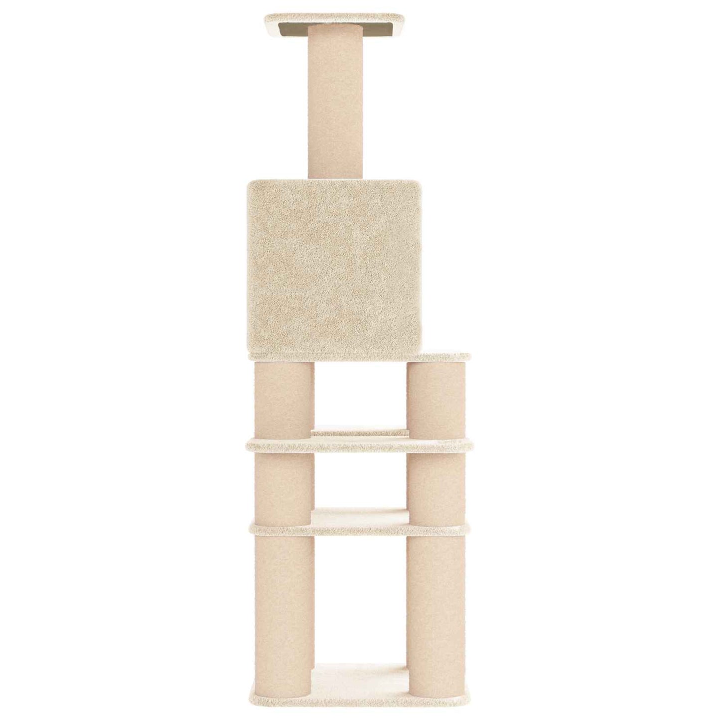Kattetræ med sisal klatreposter Cremefarvet 180 cm