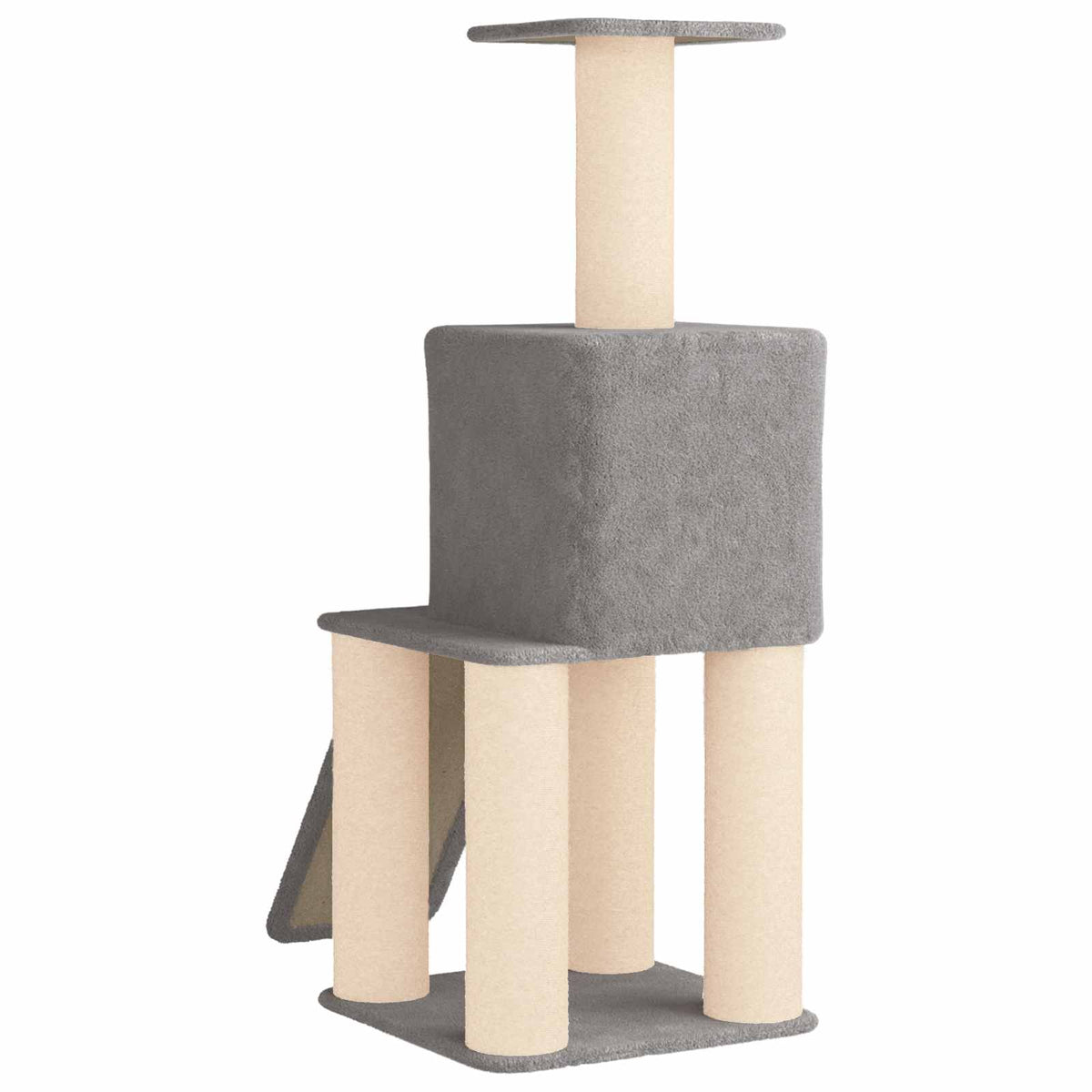 Kattetræ med sisal klatreposter Lysegrå 146 cm