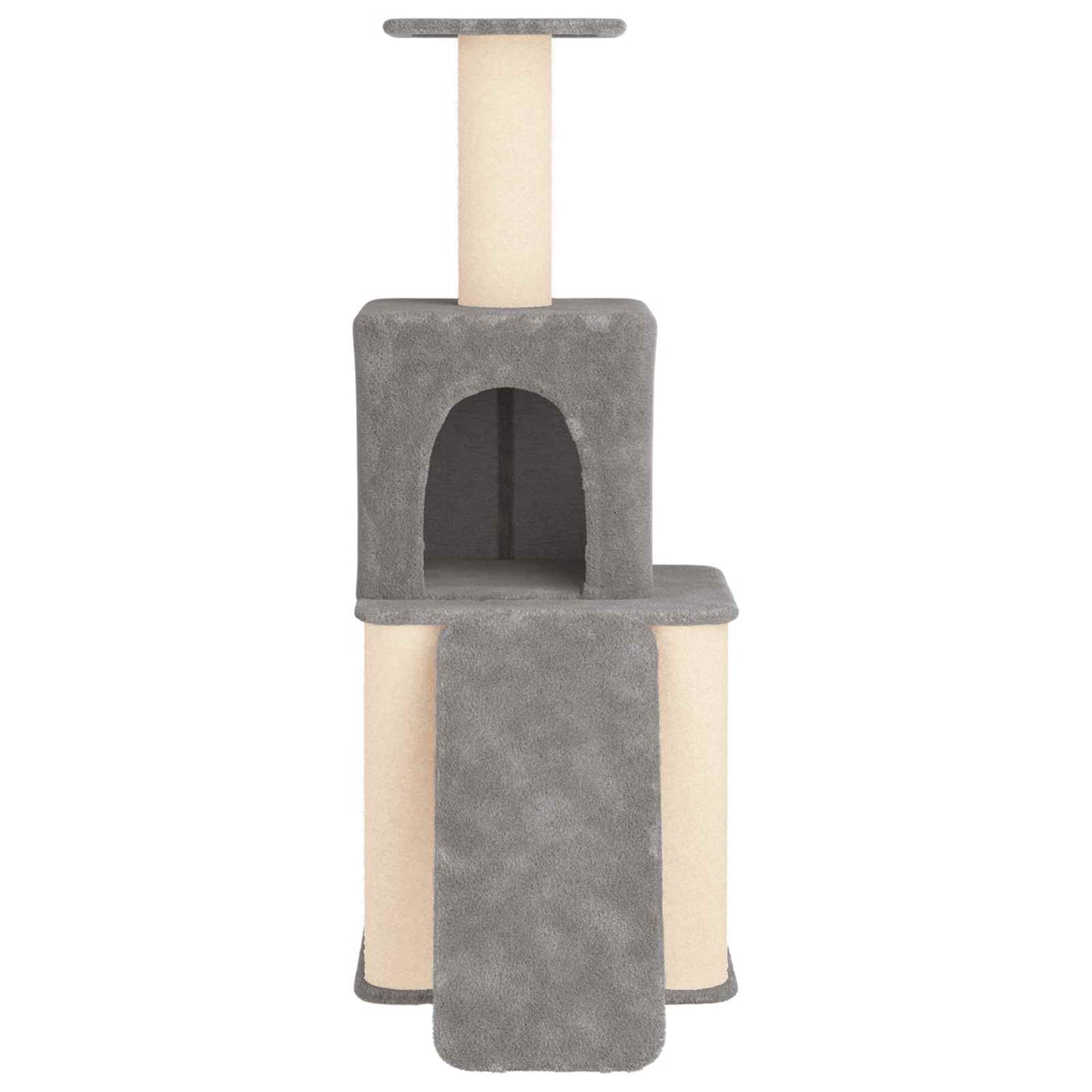 Kattetræ med sisal klatreposter Lysegrå 146 cm