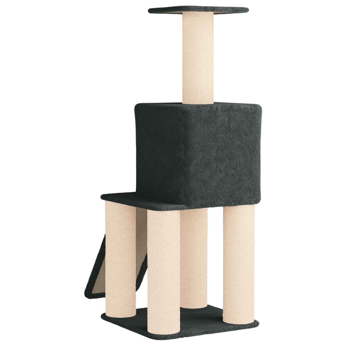 Kattetræ med sisal klatreposter Mørkegrå 146 cm