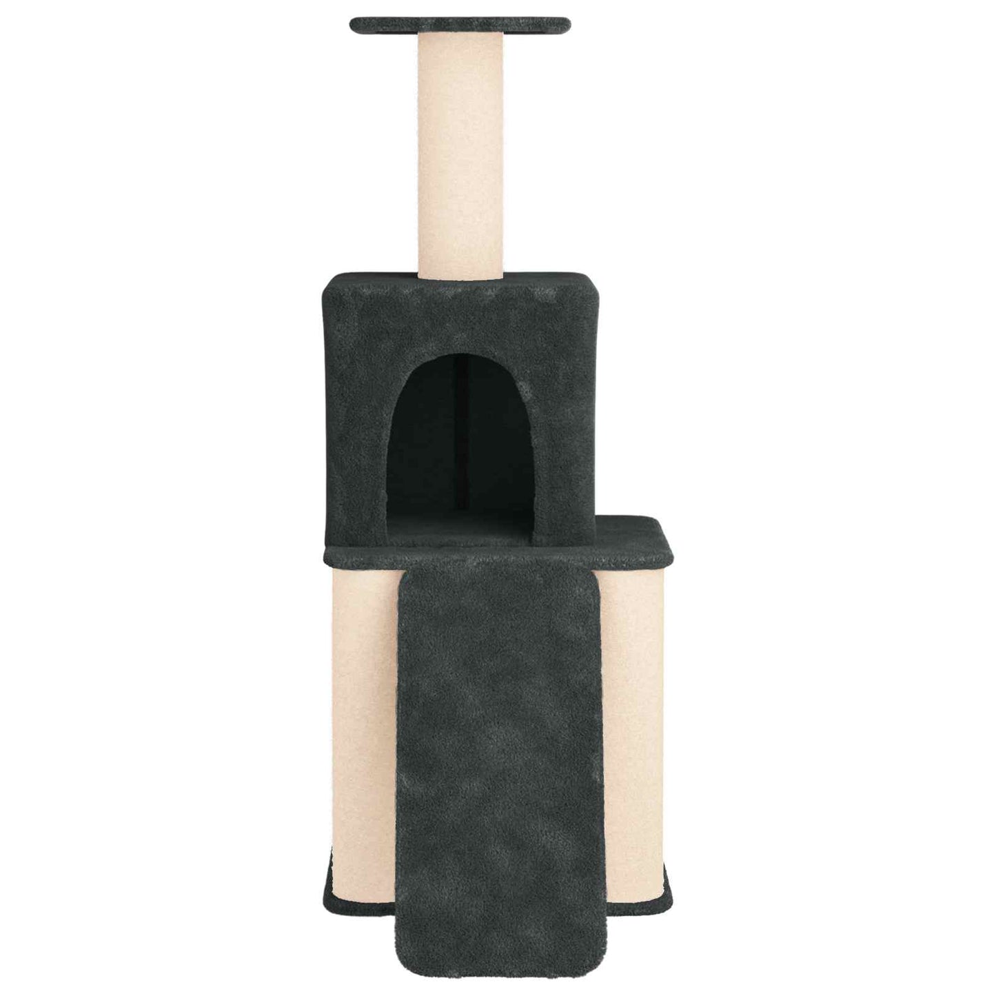 Kattetræ med sisal klatreposter Mørkegrå 146 cm