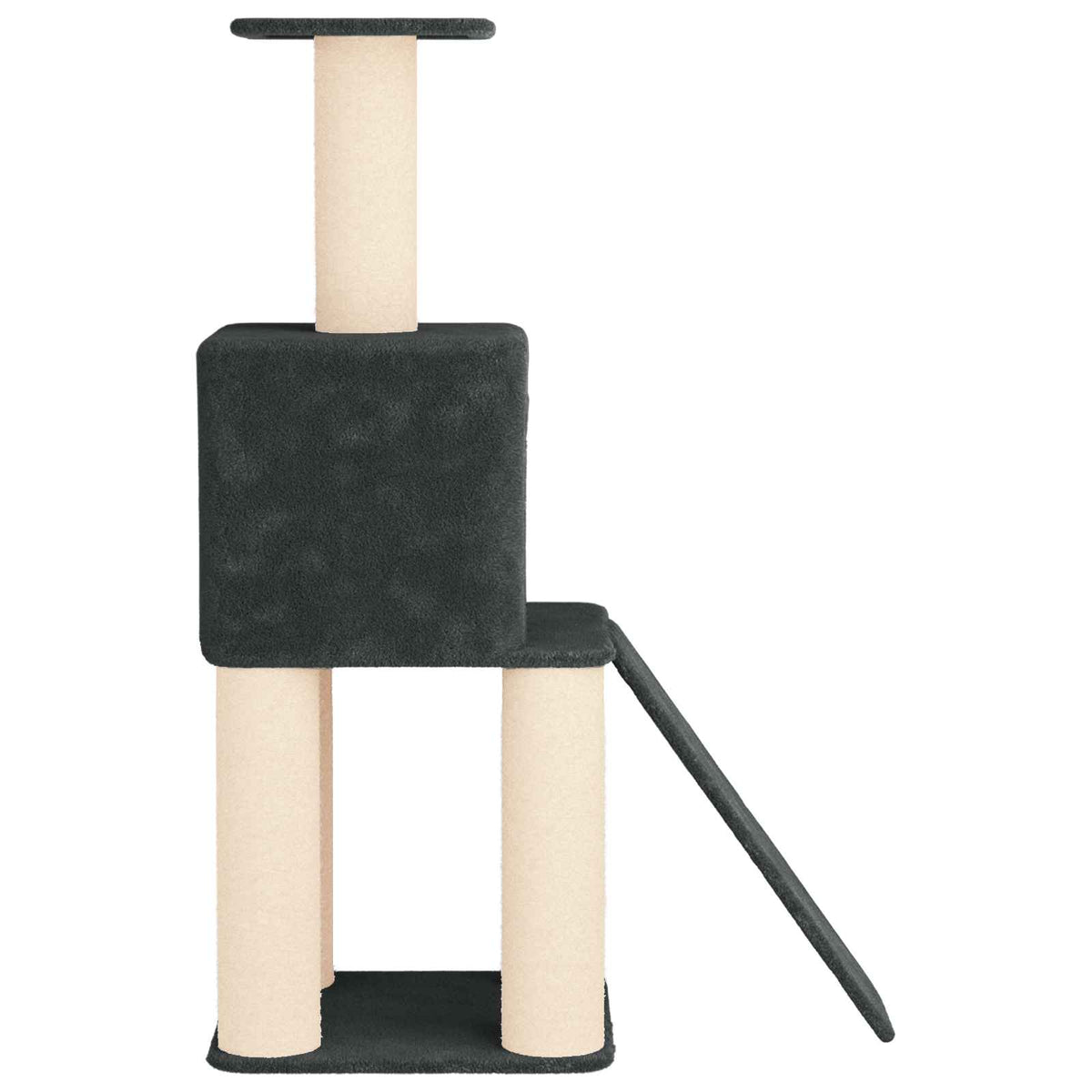 Kattetræ med sisal klatreposter Mørkegrå 146 cm