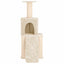 Kattetræ med sisal klatreposter Cremefarvet 146 cm