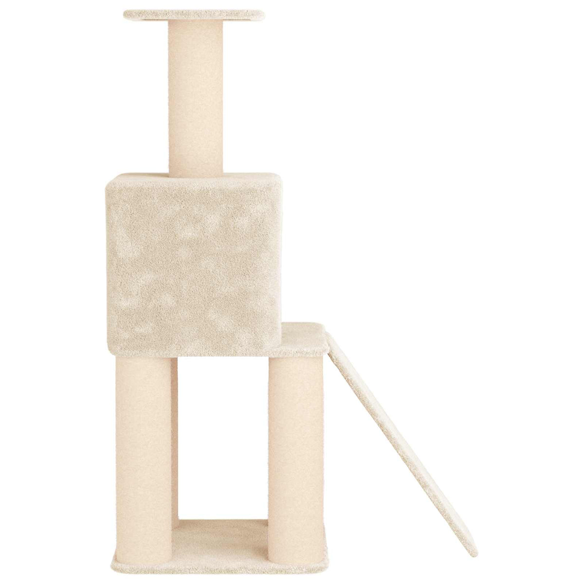 Kattetræ med sisal klatreposter Cremefarvet 146 cm