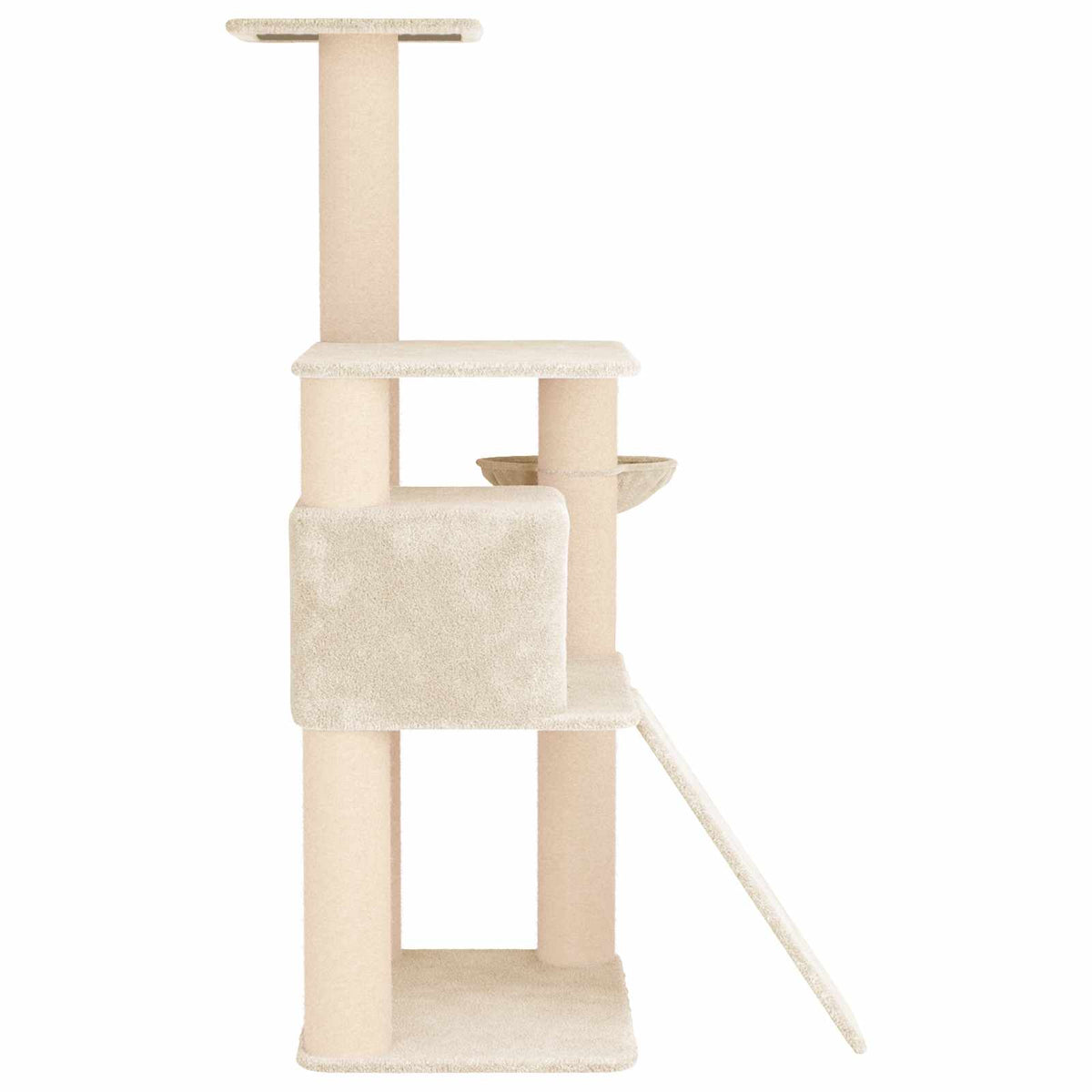 Kattetræ med sisal klatreposter Cremefarvet 173 cm