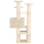 Kattetræ med sisal klatreposter Cremefarvet 161 cm
