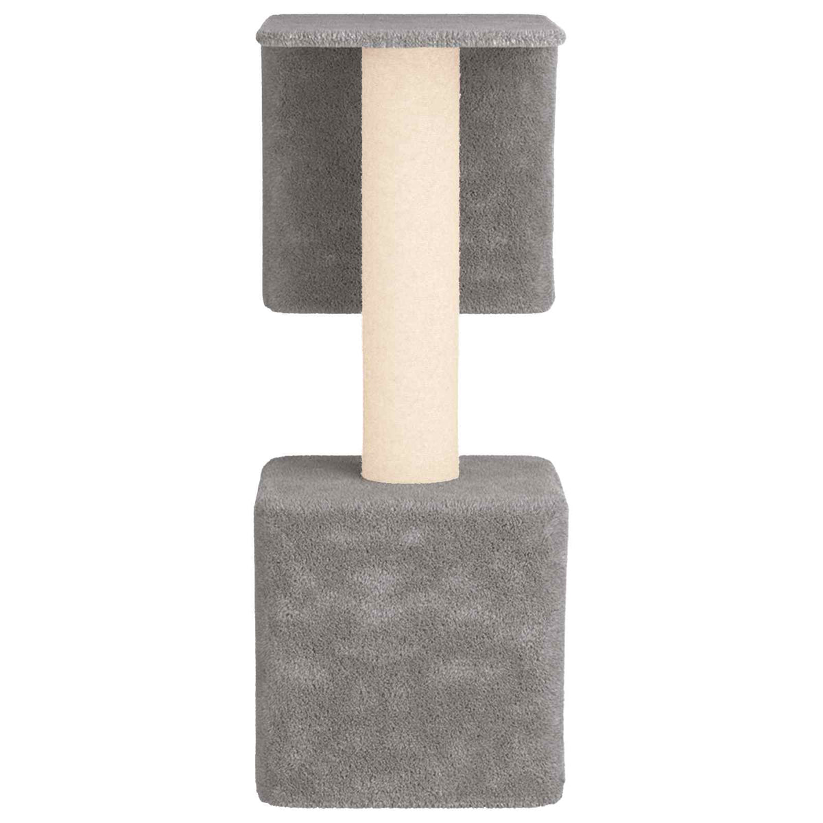 Kattetræ med sisal klatreposter Lysegrå 114 cm
