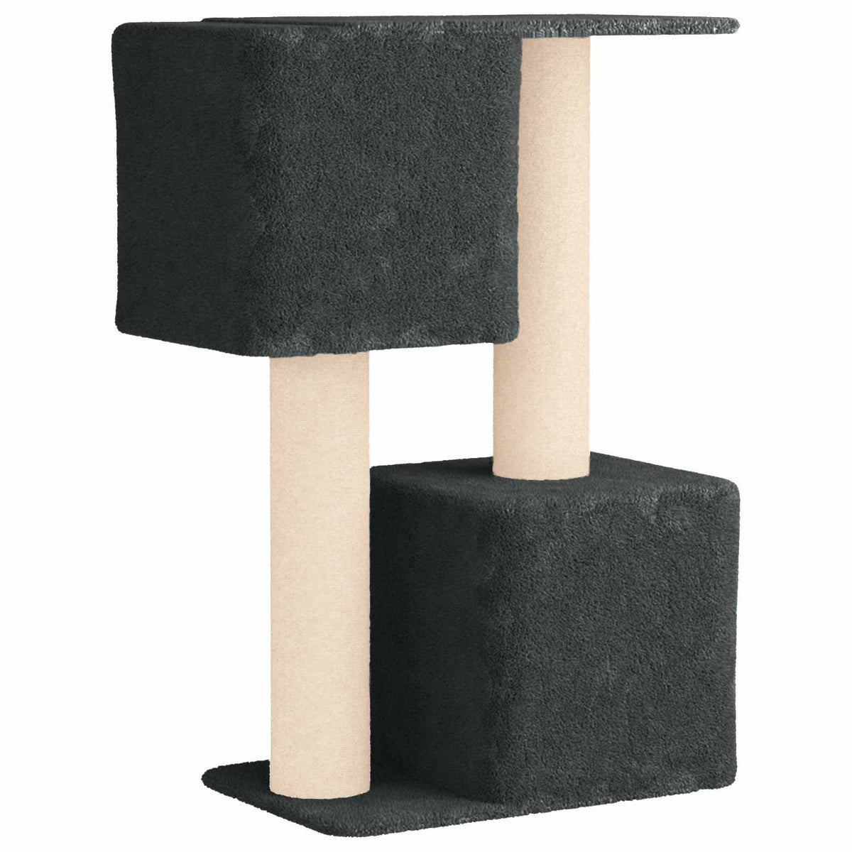 Kattetræ med sisal klatreposter Mørkegrå 114 cm
