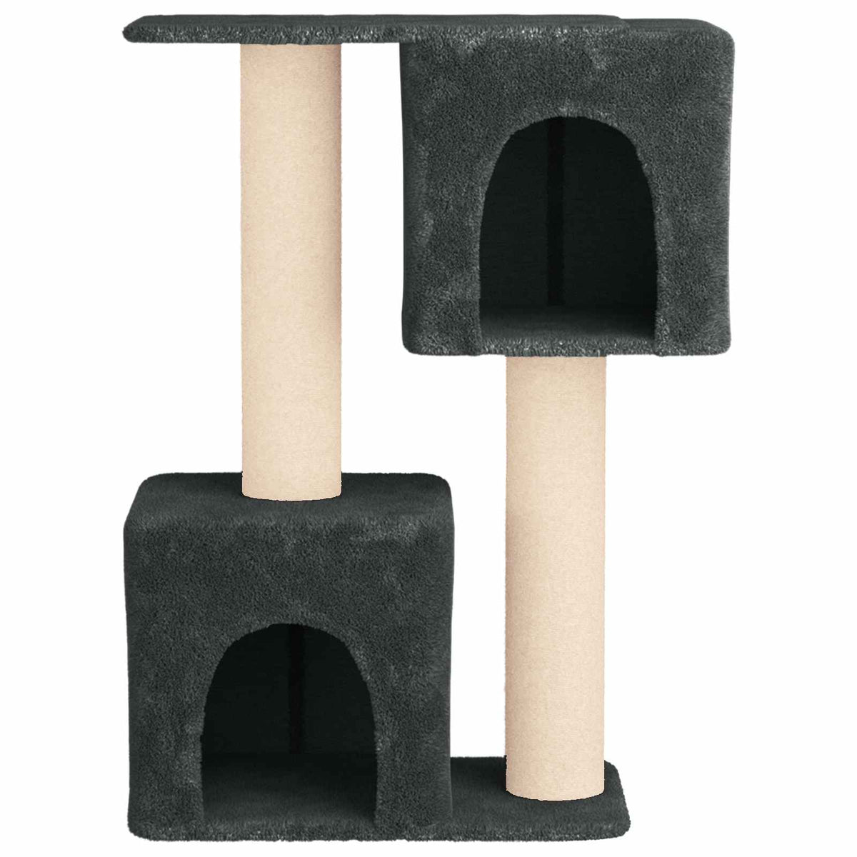 Kattetræ med sisal klatreposter Mørkegrå 114 cm
