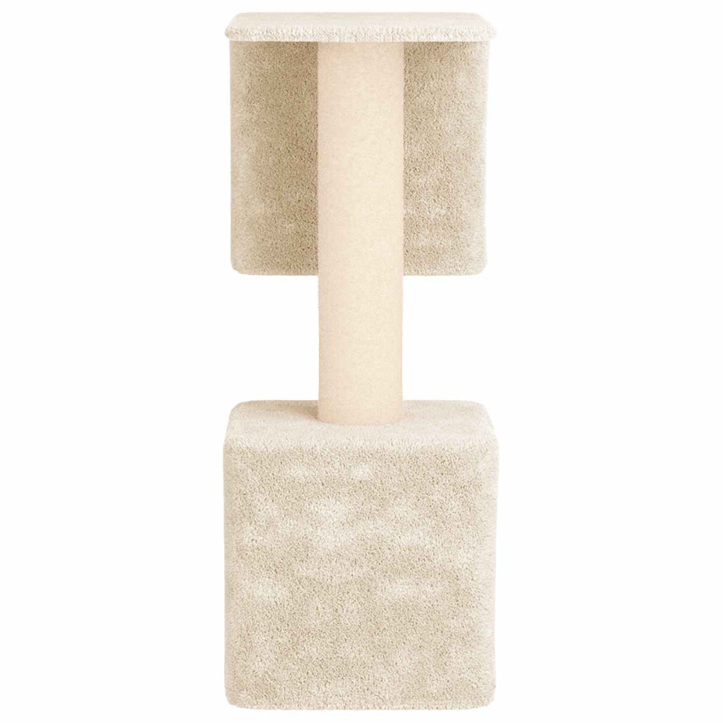 Kattetræ med sisal klatreposter Cremefarvet 114 cm