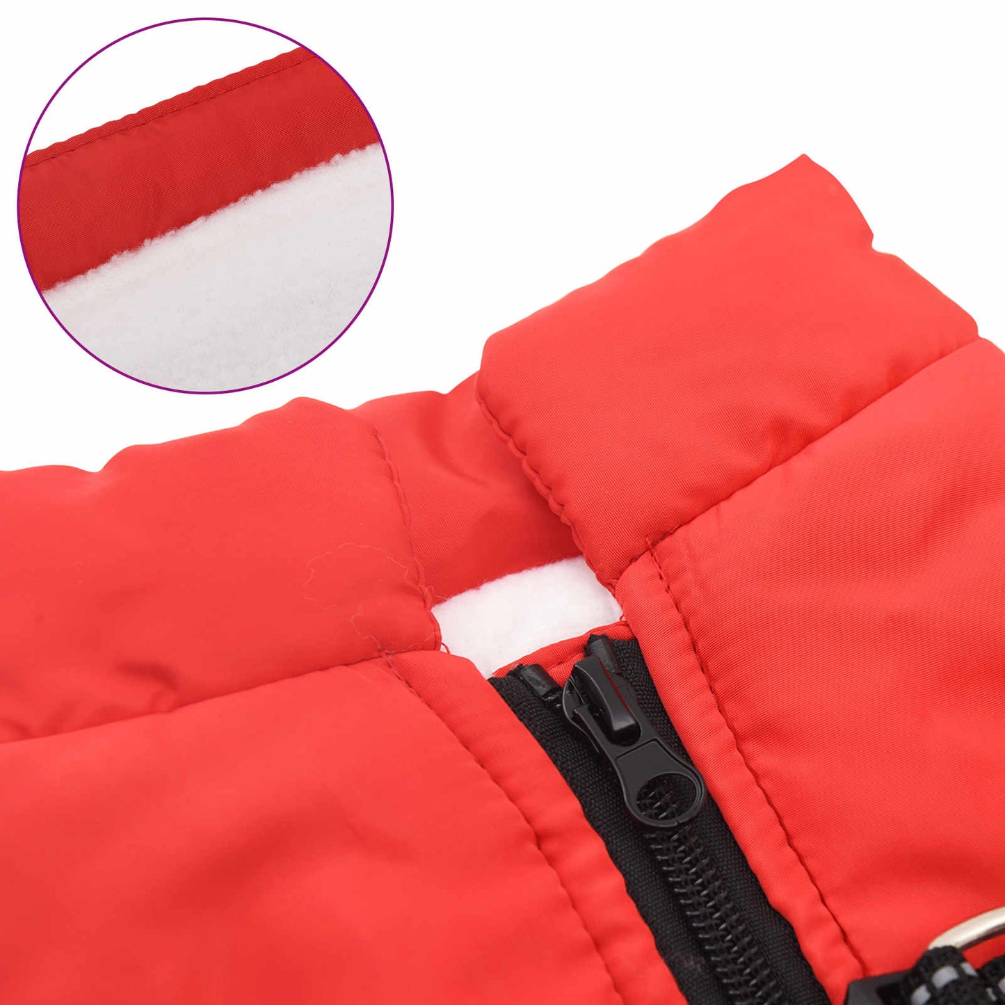 Hundejakke Rød L24 Fleece og polyester