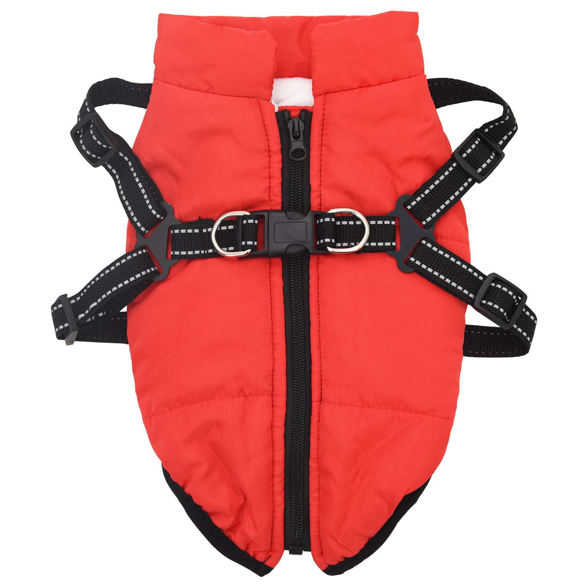 Hundejakke Rød L24 Fleece og polyester
