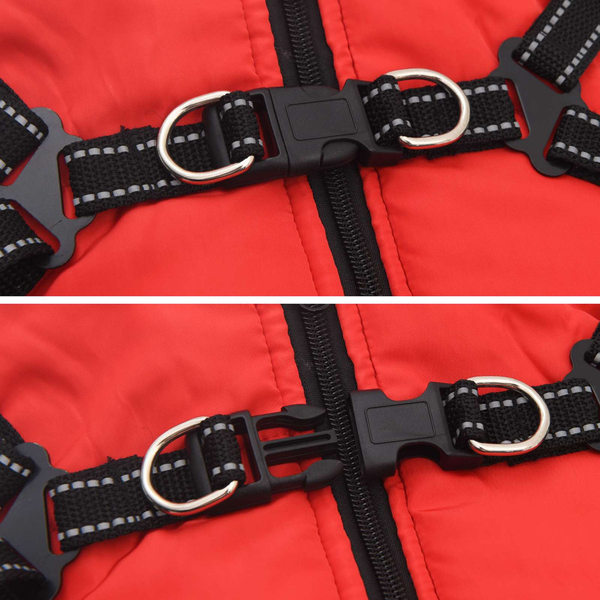 Hundejakke Rød L28 Fleece og polyester