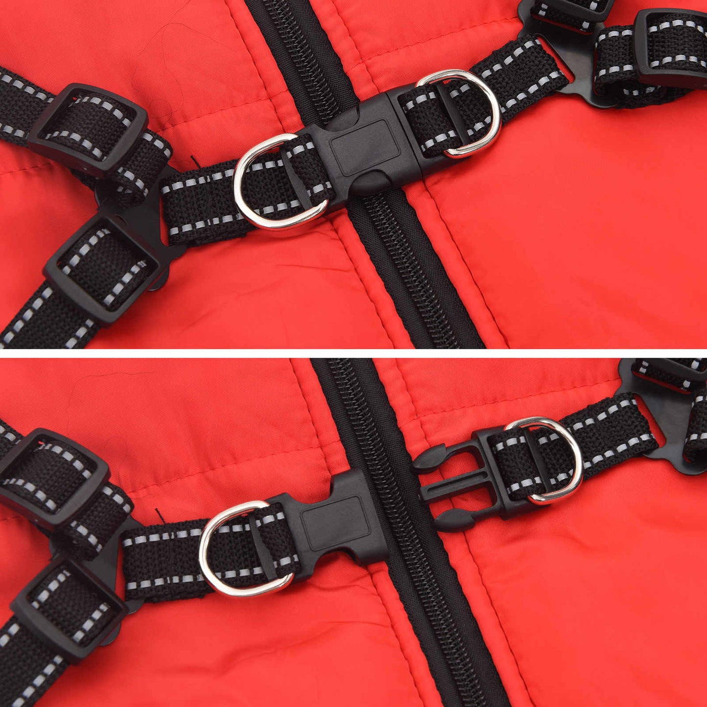 Hundejakke Rød L68 Fleece og polyester