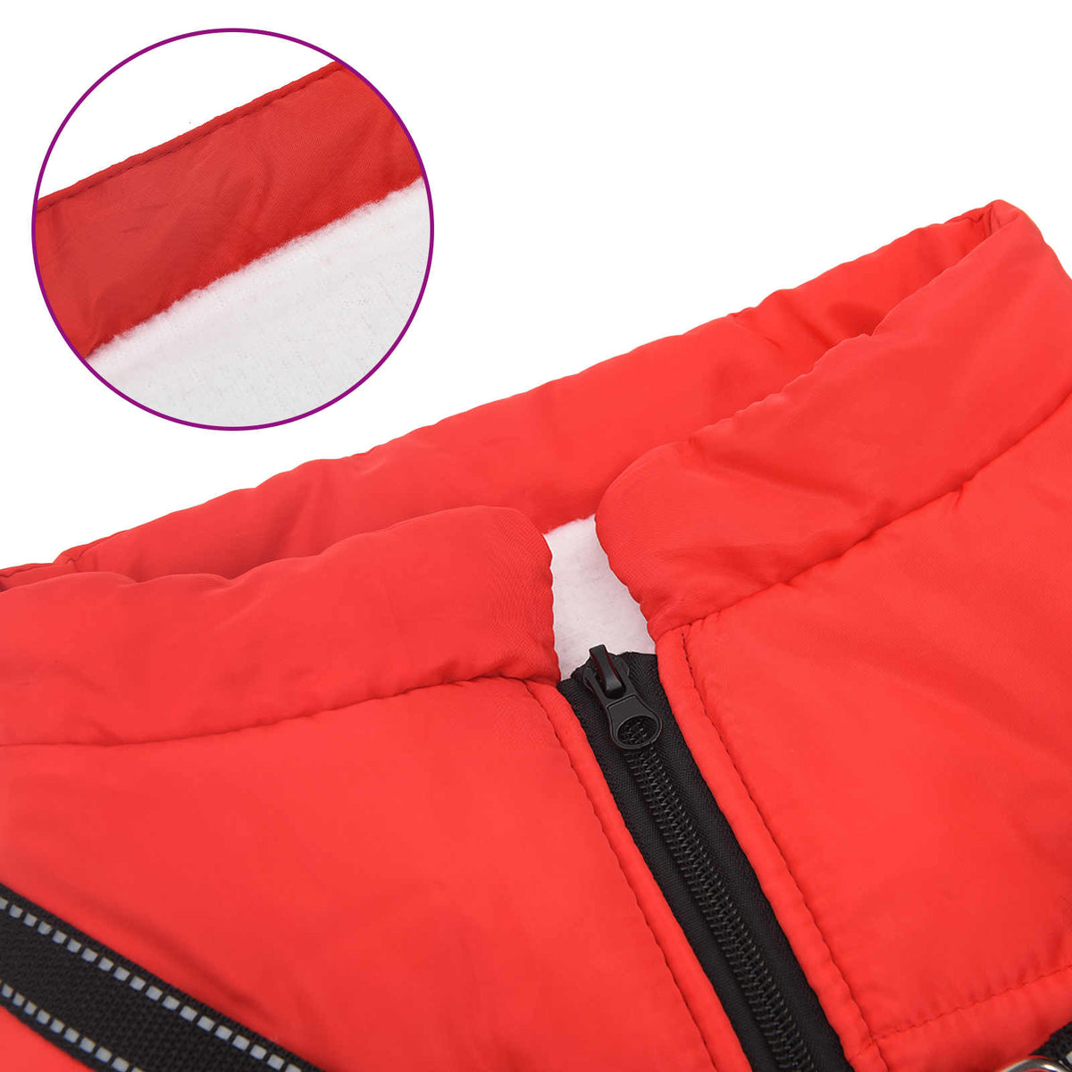 Hundejakke Rød L68 Fleece og polyester