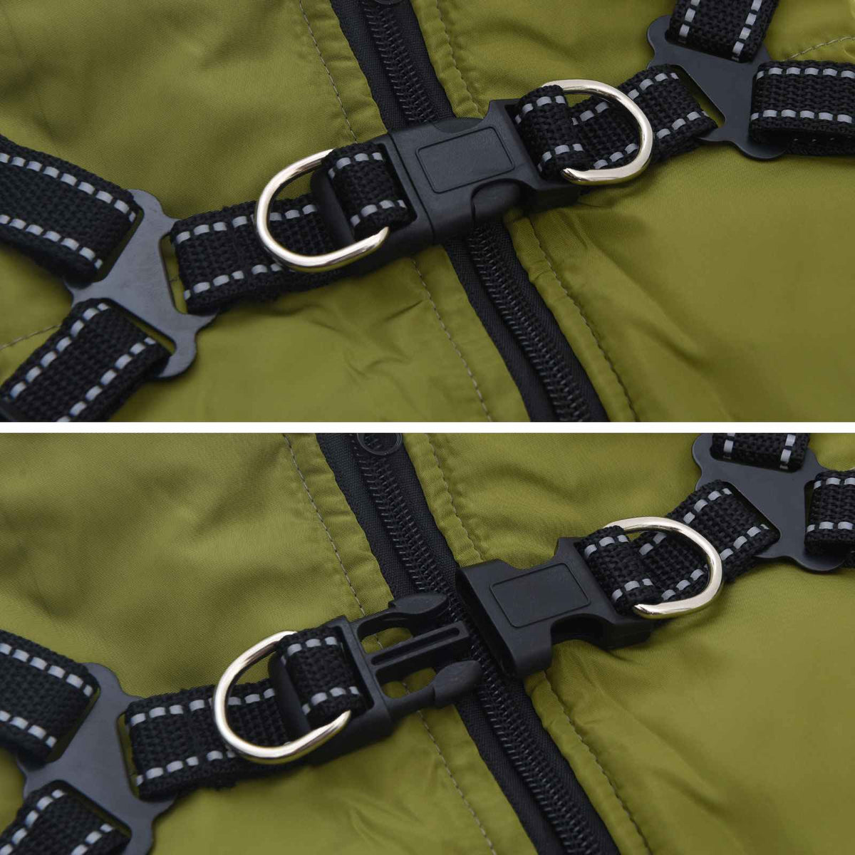 Hundejakke Army Grøn L24 Fleece og polyester