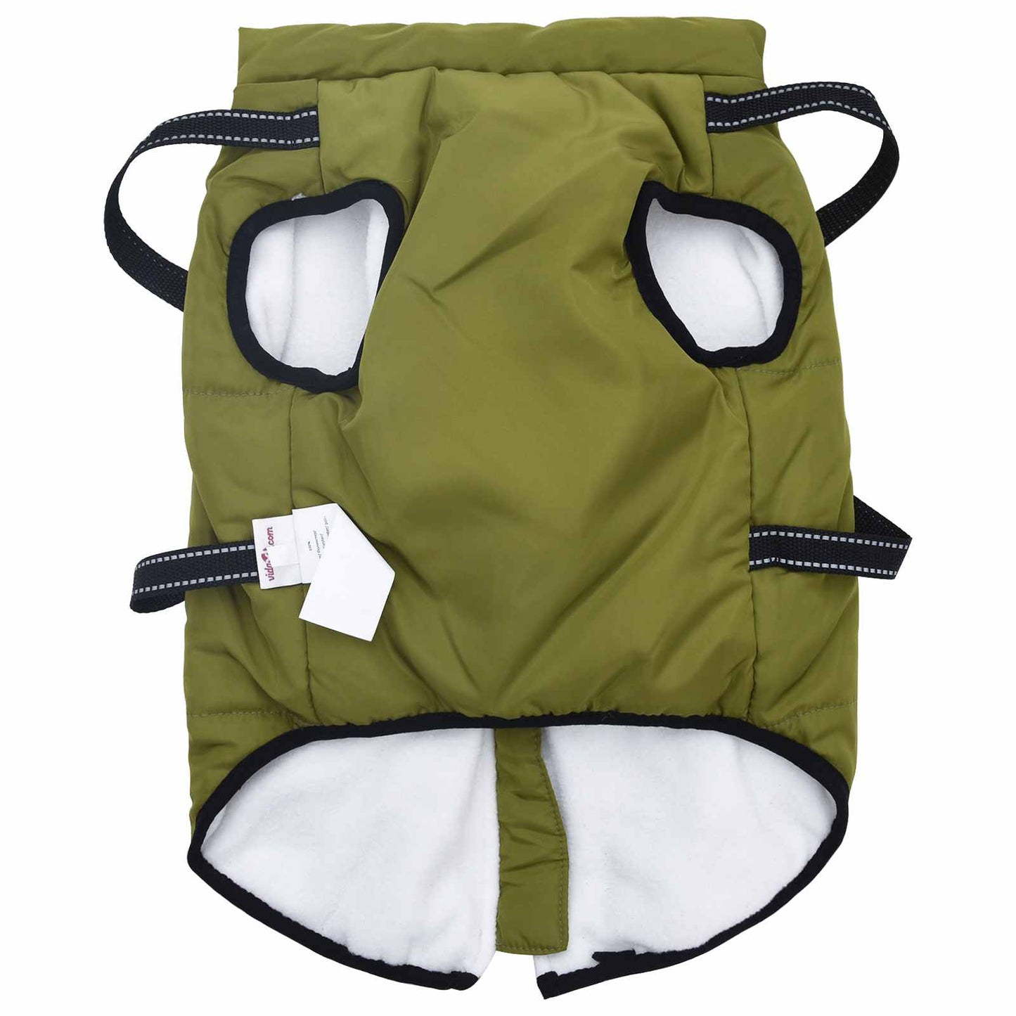 Hundejakke Army Grøn L44 Fleece og polyester