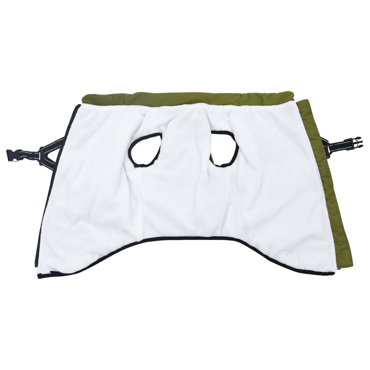 Hundejakke Army Grøn L44 Fleece og polyester