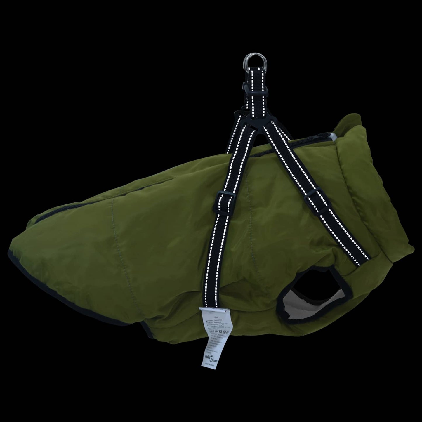 Hundejakke Army Grøn L44 Fleece og polyester