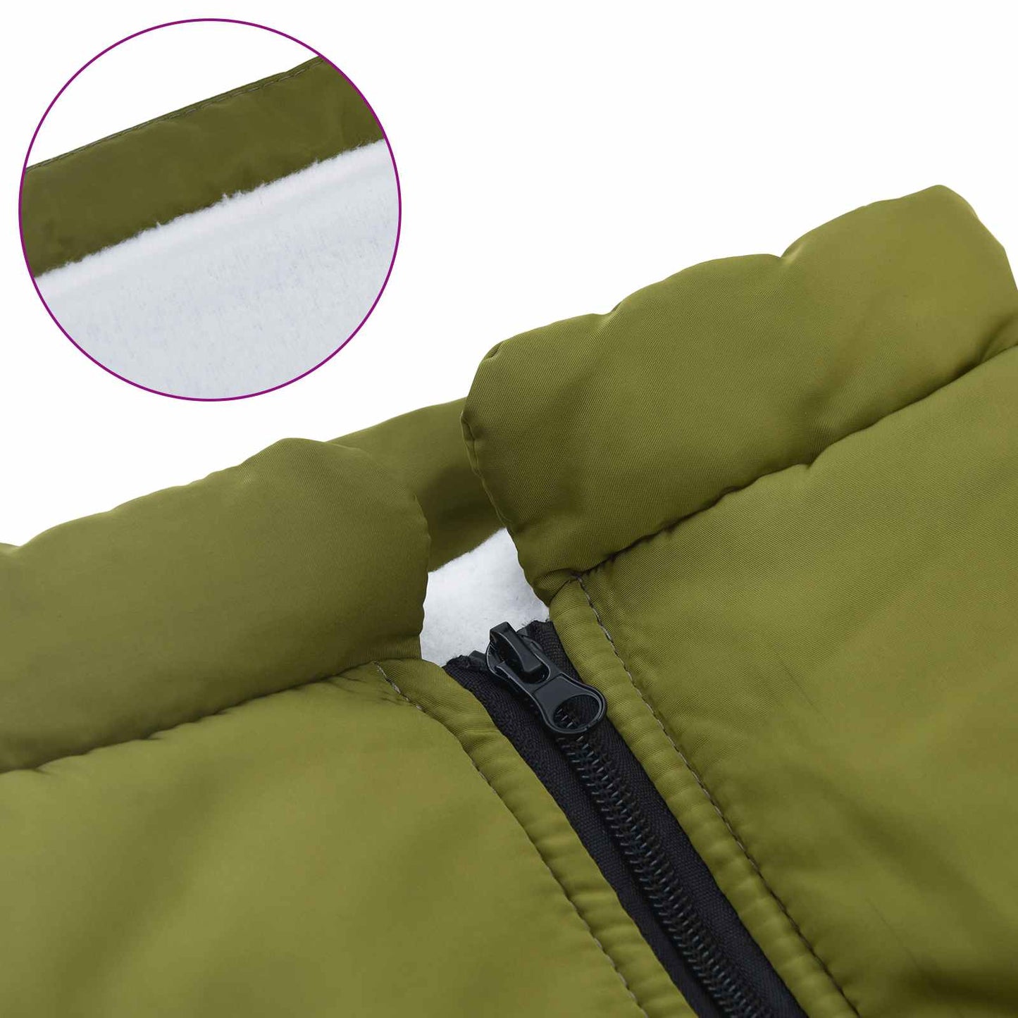 Hundejakke Army Grøn L48 Fleece og polyester