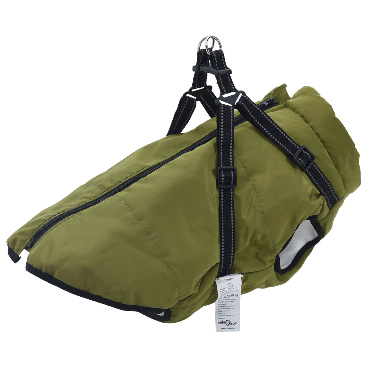 Hundejakke Army Grøn L48 Fleece og polyester