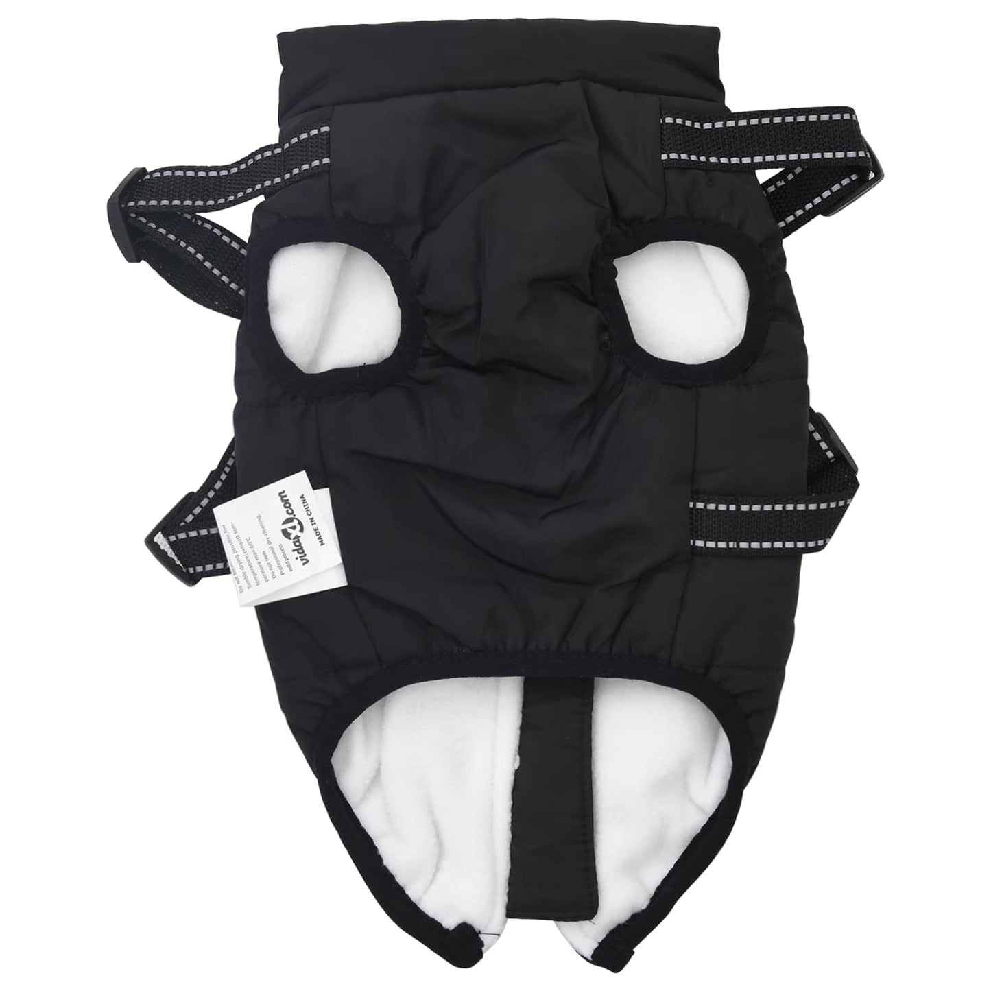 Hundejakke Sort L24 Fleece og polyester