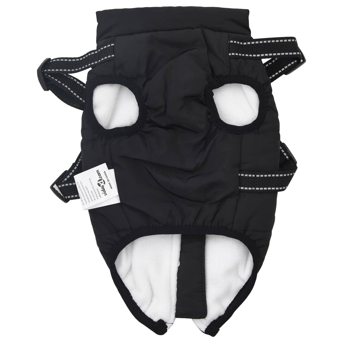 Hundejakke Sort L28 Fleece og polyester