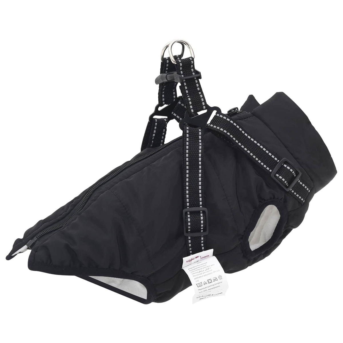 Hundejakke Sort L32 Fleece og polyester