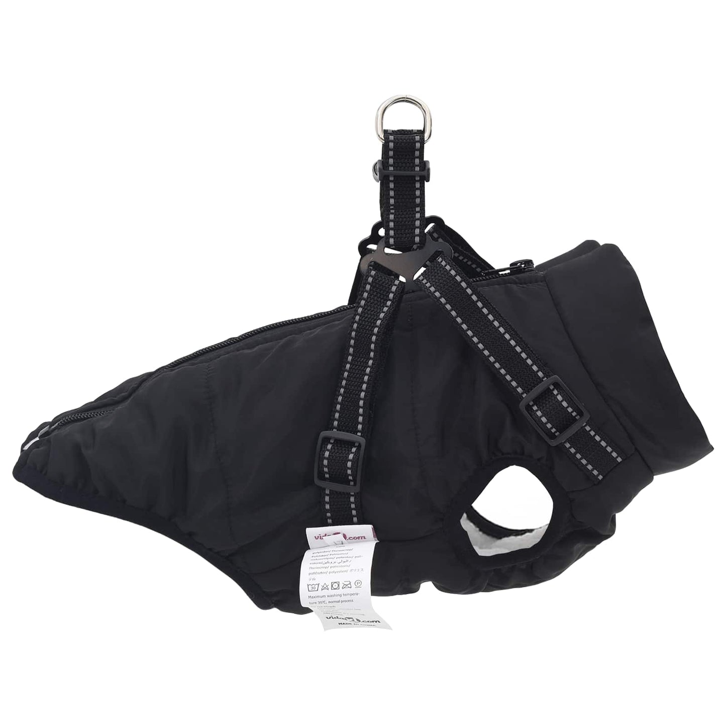 Hundejakke Sort L32 Fleece og polyester