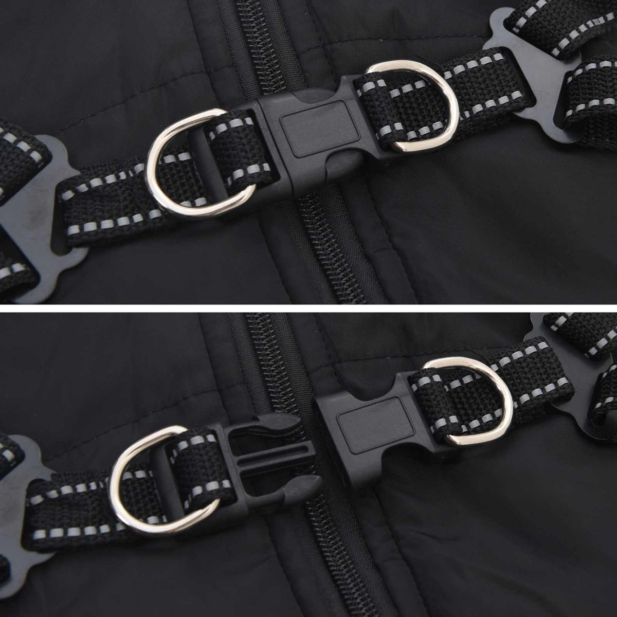 Hundejakke Sort L40 Fleece og polyester