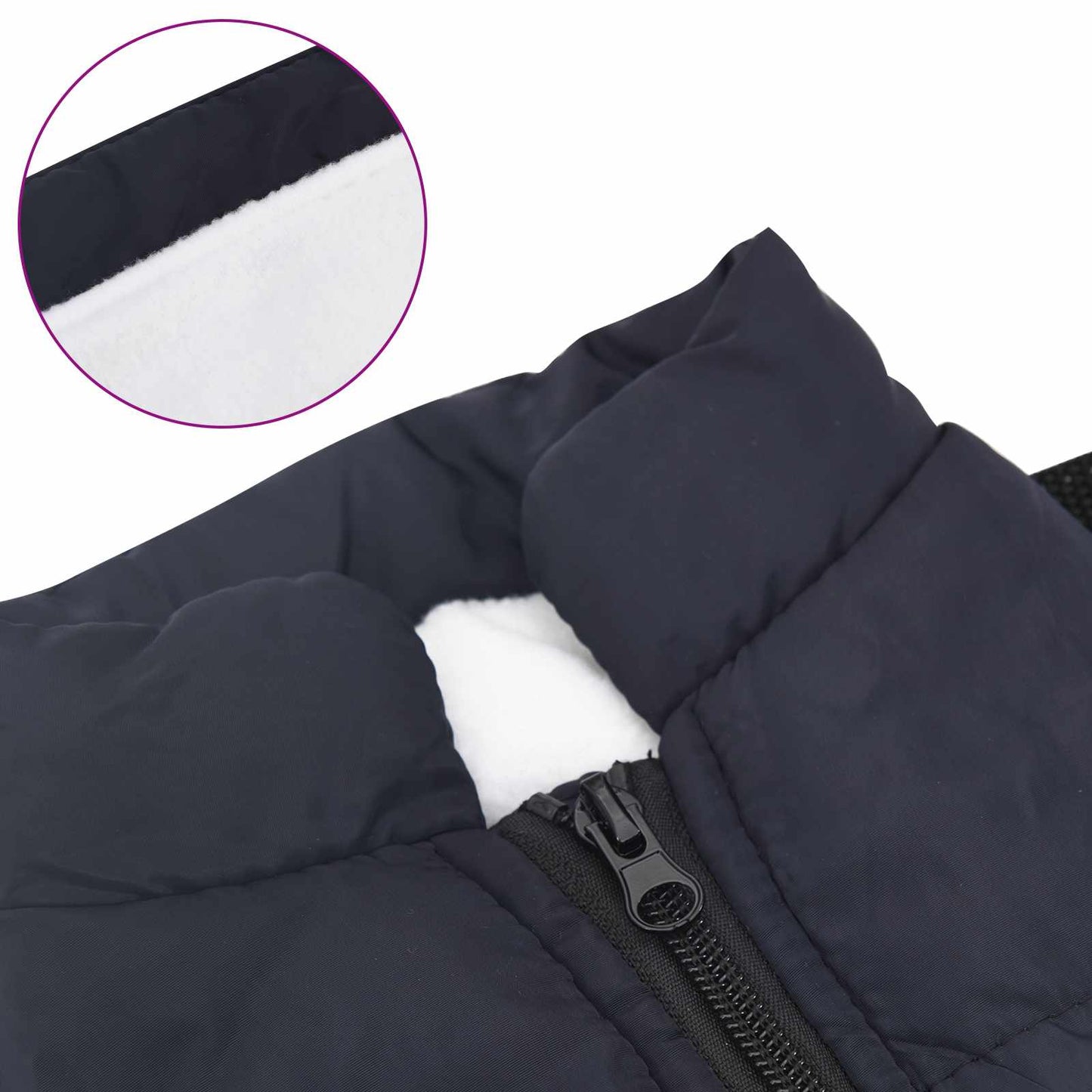 Hundejakke Mørkeblå L28 Fleece og polyester