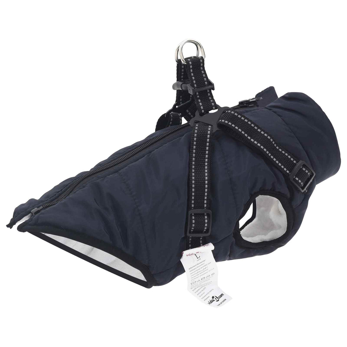 Hundejakke Mørkeblå L28 Fleece og polyester