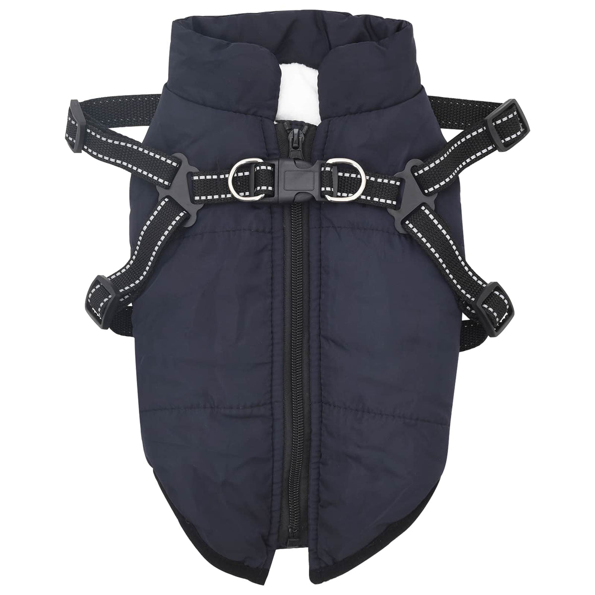Hundejakke Mørkeblå L28 Fleece og polyester
