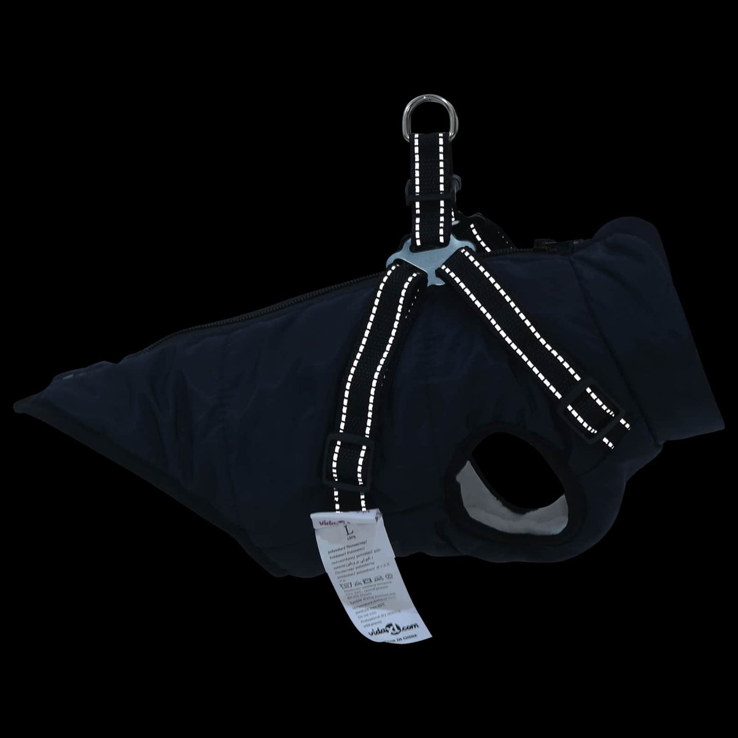 Hundejakke Mørkeblå L28 Fleece og polyester