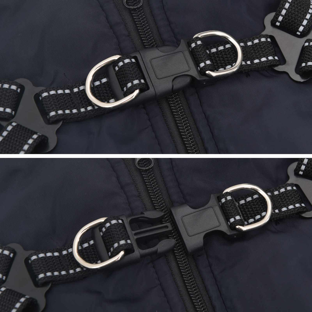 Hundejakke Mørkeblå L32 Fleece og polyester