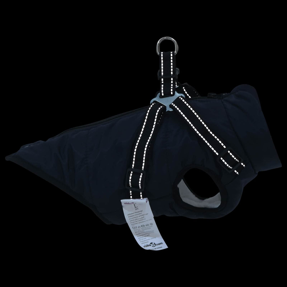Hundejakke Mørkeblå L36 Fleece og polyester